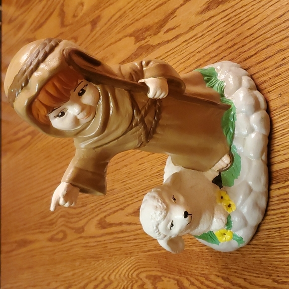 5 Large Vintage Scioto Ceramic Nativity Painted Figurines from 1978 - Picture 7 of 16